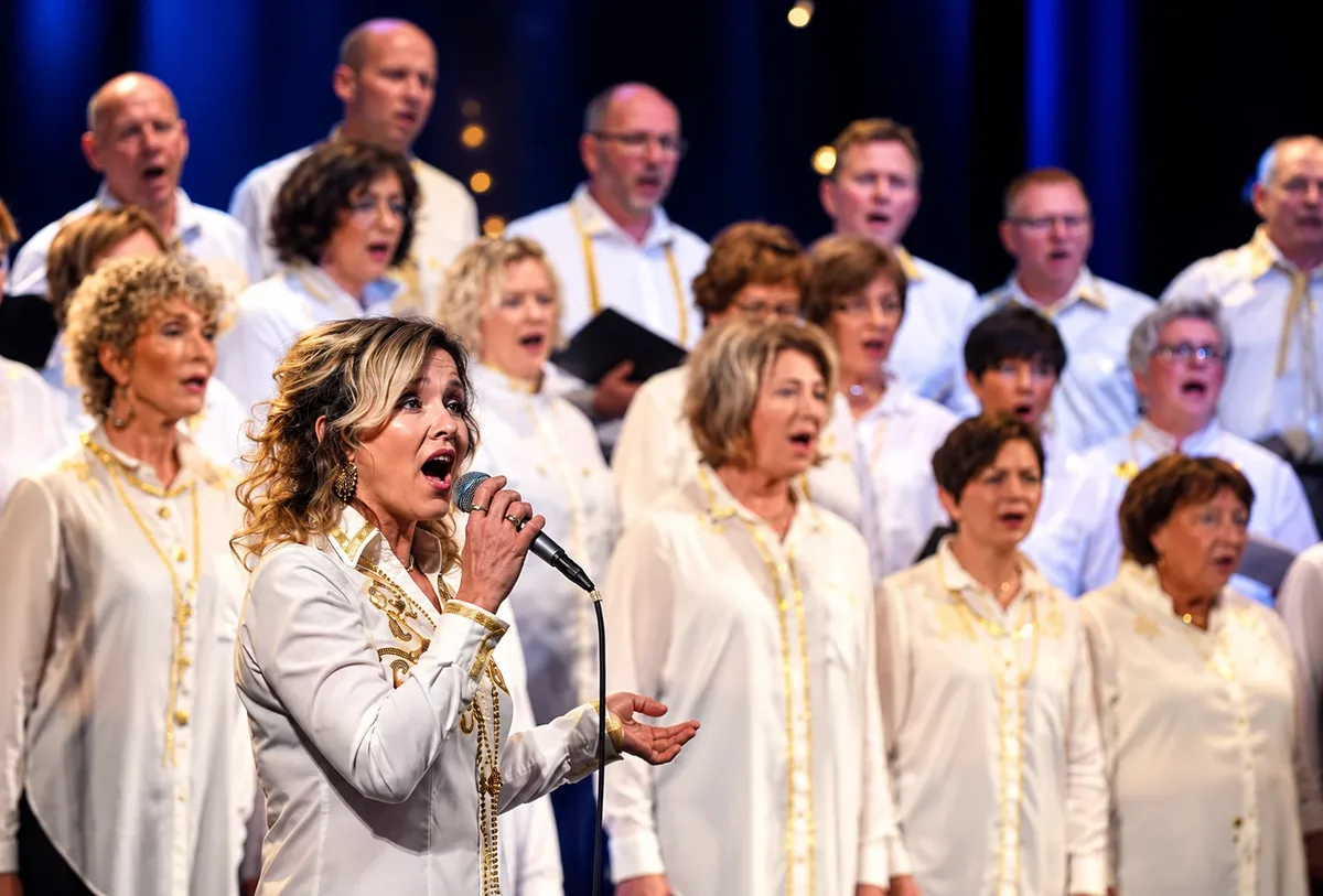 Kor på scena i King Oscar Amfi